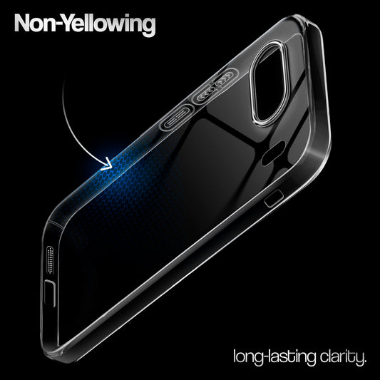 Crystal Clear Anti-Yellow Transparent Back Cover Case With Camera Ring Protection for OnePlus Nord 4 5G