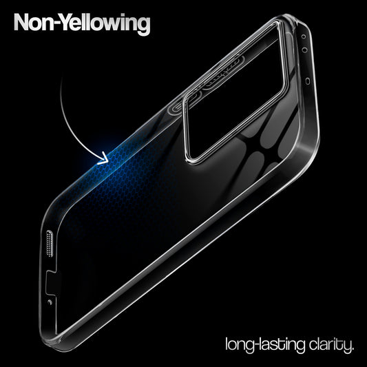 Crystal Clear Anti-Yellow Transparent Back Cover Case With Camera Ring Protection for OnePlus Nord CE 3 5G