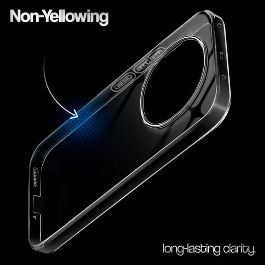 Crystal Clear Anti-Yellow Transparent Back Cover Case With Camera Ring Protection for Oppo F29 Pro 5G