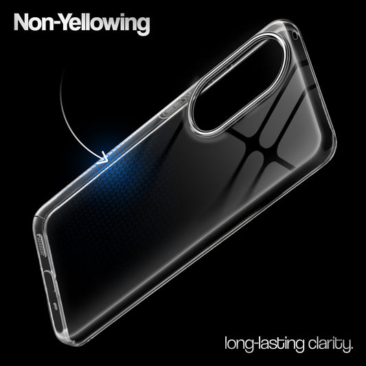 Crystal Clear Anti-Yellow Transparent Back Cover Case With Camera Ring Protection for Oppo Reno 10 Pro 5G