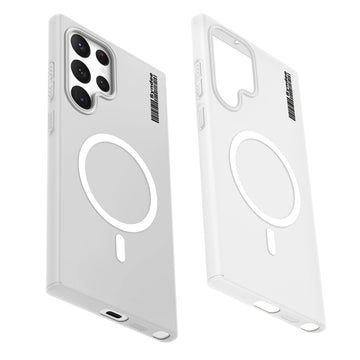 Frosted Sleek Matte Wireless Charging Support Back Cover Case For Samsung S22 Ultra 5G With Raised Camera Protection