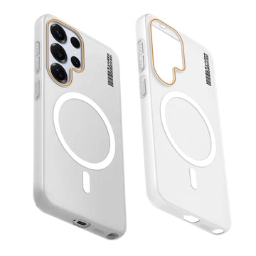 Colourful Frosted Matte Wireless Charging Support Back Cover Case for Samsung S25 Ultra 5G With Raised Camera Protection