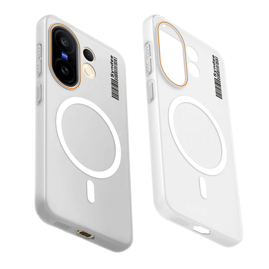 Colourful Frosted Matte Wireless Charging Support Back Cover Case for Vivo X200 FE 5G With Raised Camera Protection