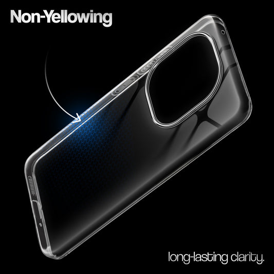 Crystal Clear Anti-Yellow Transparent Back Cover Case With Camera Ring Protection for iQOO Z9s Pro 5G