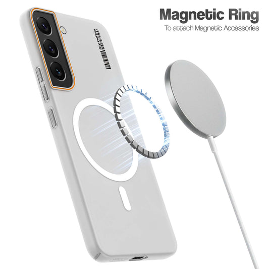 Colourful Frosted Matte Wireless Charging Support Back Cover Case for Samsung S22 5G With Raised Camera Protection