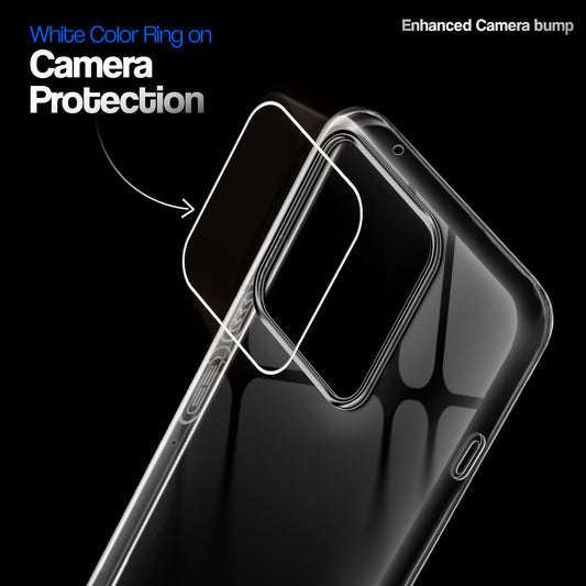Crystal Clear Anti-Yellow Transparent Back Cover Case With Camera Ring Protection for Motorola Moto Edge 70 5G