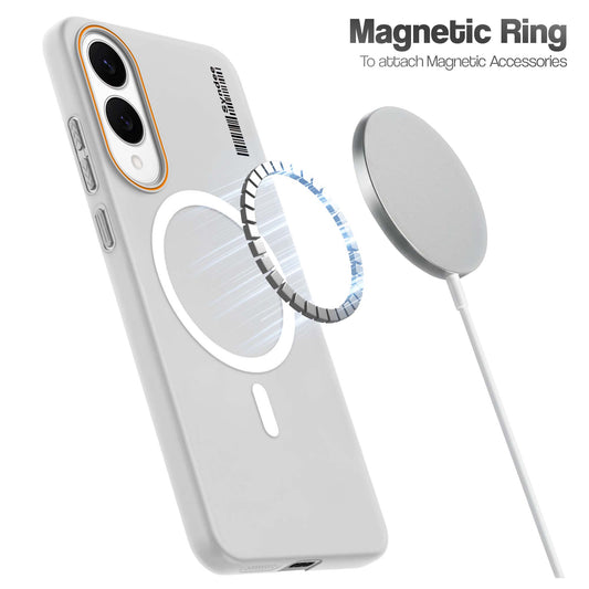 Colourful Frosted Matte Wireless Charging Support Back Cover Case for Samsung S25 Edge With Raised Camera Protection
