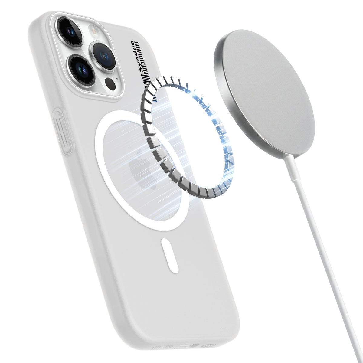 Frosted Sleek Matte Wireless Charging Support Back Cover Case For Apple iPhone 14 Pro With Raised Camera Protection