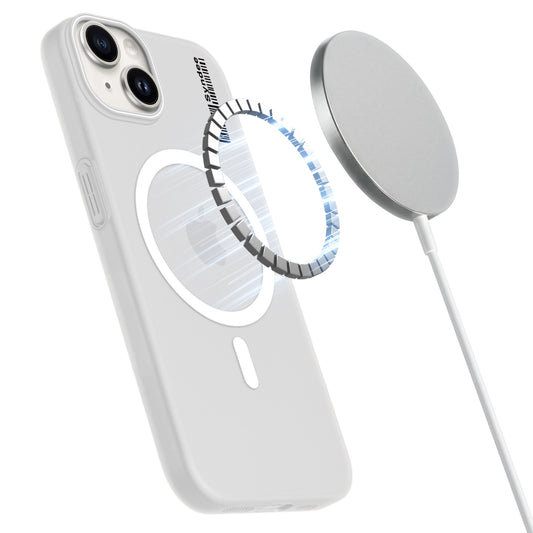 Frosted Sleek Matte Wireless Charging Support Back Cover Case For Apple iPhone 14 With Raised Camera Protection