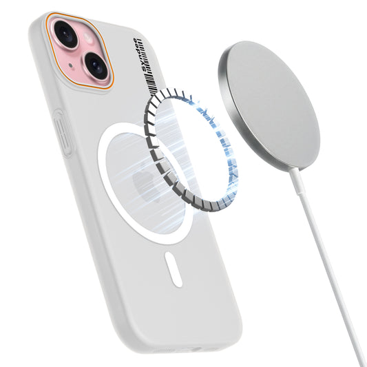 Colourful Frosted Matte Wireless Charging Support Back Cover Case for Apple iPhone 15 Plus With Raised Camera Protection