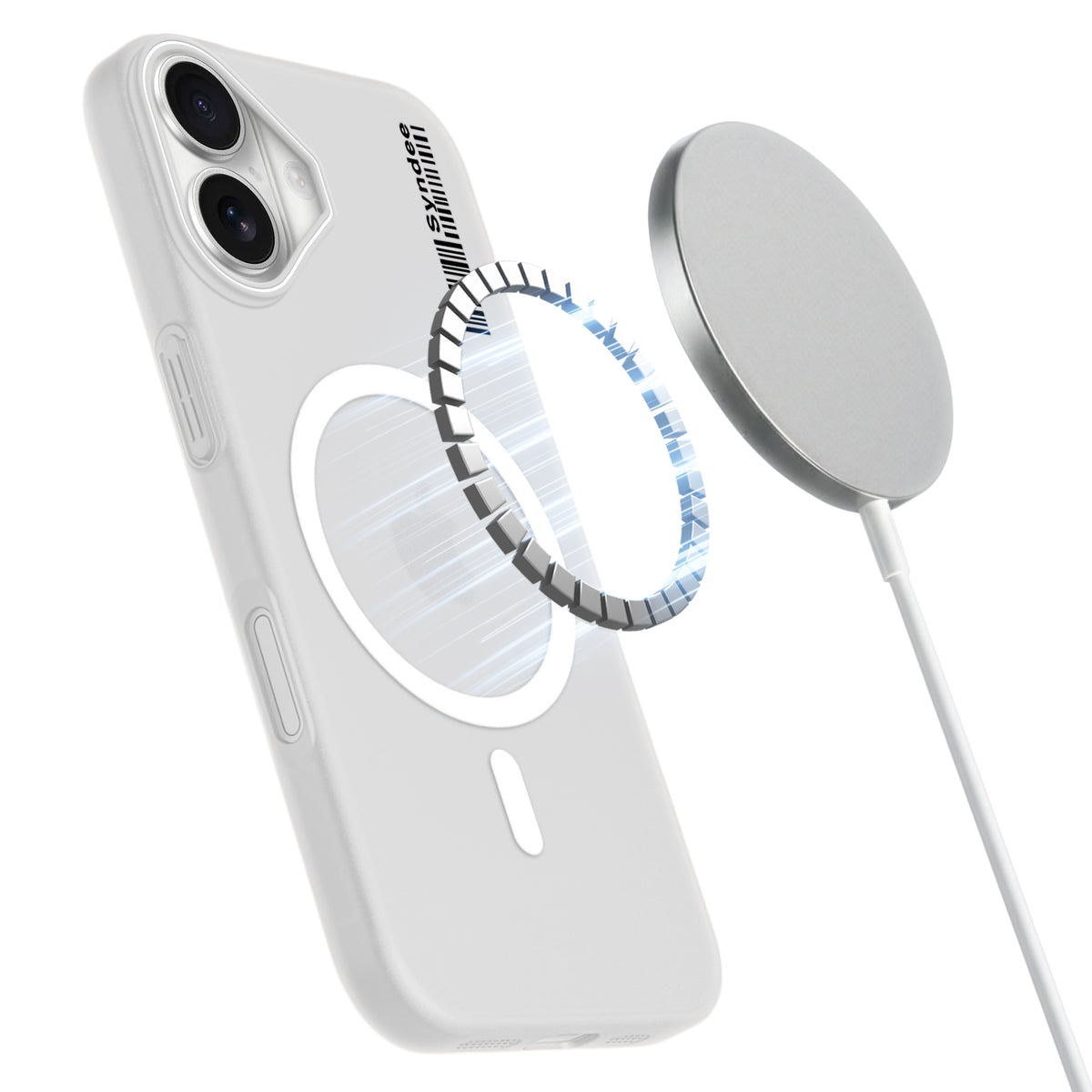 Frosted Sleek Matte Wireless Charging Support Back Cover Case For Apple iPhone 16 Plus With Raised Camera Protection