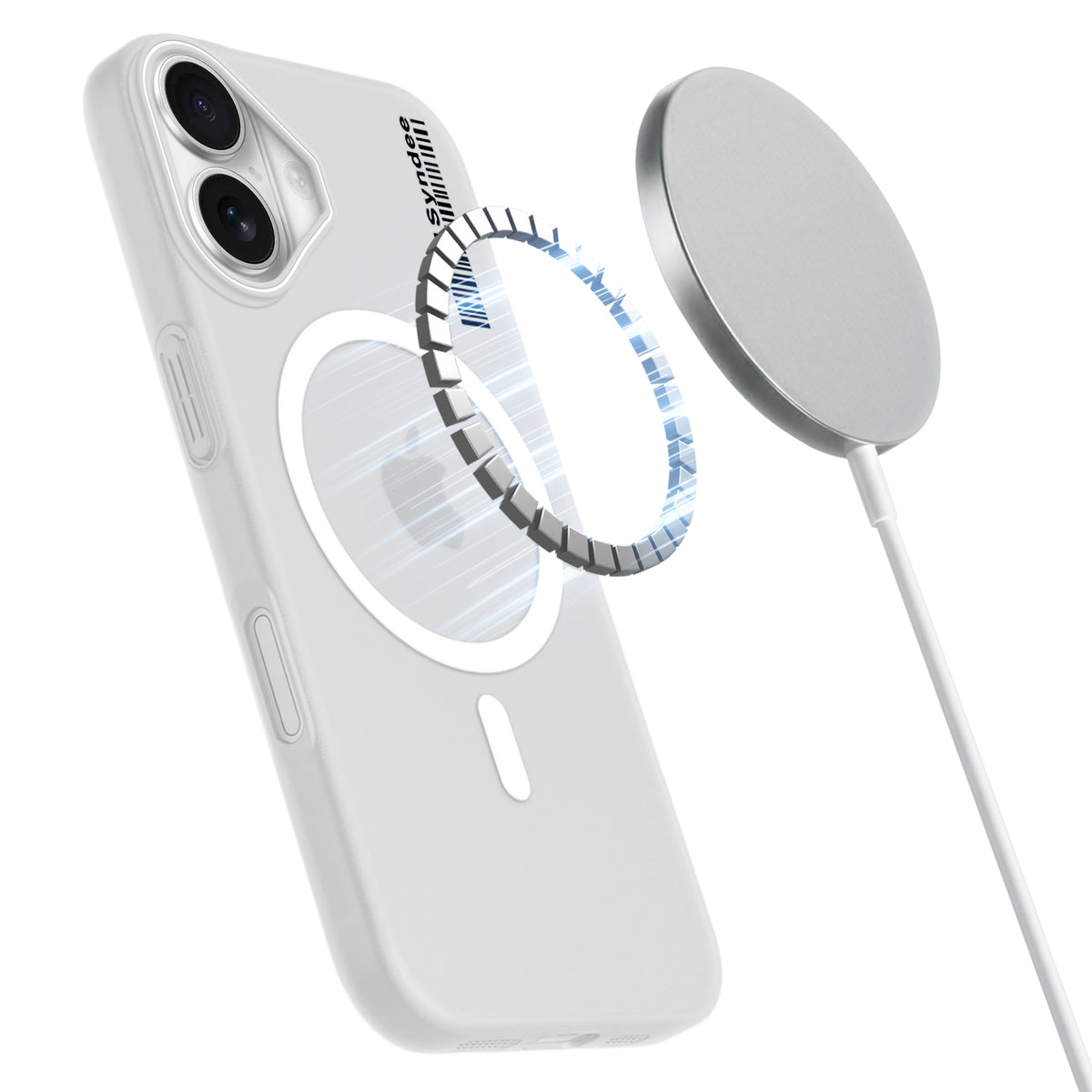 Frosted Sleek Matte Wireless Charging Support Back Cover Case For Apple iPhone 16 With Raised Camera Protection