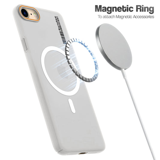 Colourful Frosted Matte Wireless Charging Support Back Cover Case for Apple iPhone 7 With Raised Camera Protection