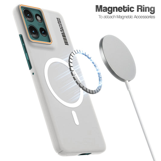 Colorful Frosted Matte Wireless Charging Support For Motorola Moto Edge 50 5G