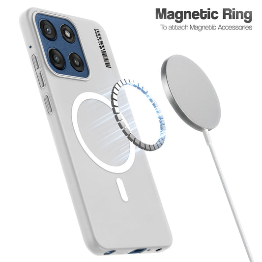 Frosted Sleek Matte Wireless Charging Support Back Cover Case for Motorola Edge 60 Stylus 5G With Raised Camera Protection