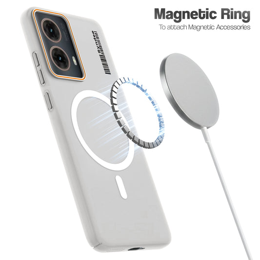 Colourful Frosted Matte With Raised Camera Protection Back Cover Case For Motorola Moto G85 5G