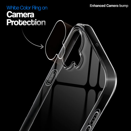 Crystal Clear Anti-Yellow Transparent Back Cover Case With Camera Ring Protection for CMF Phone 1