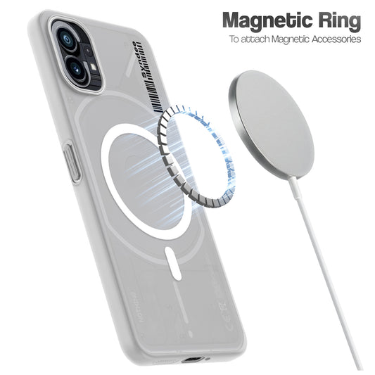 Frosted Sleek Matte Wireless Charging Support Back Cover Case for Nothing Phone 1 With Raised Camera Protection