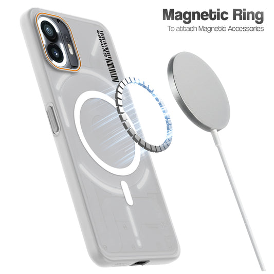 Colourful Frosted Matte Wireless Charging Support Back Cover Case for Nothing Phone 2 With Raised Camera Protection