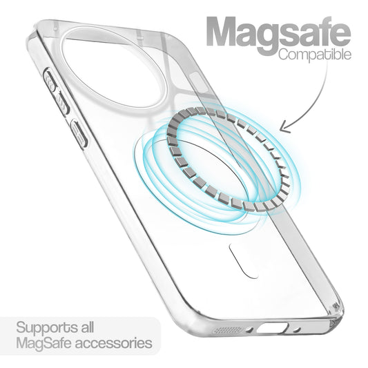 Anti-Yellow Scratch Resistant Case Support Magnetic Accessories Back Cover For OnePlus 13R 5G