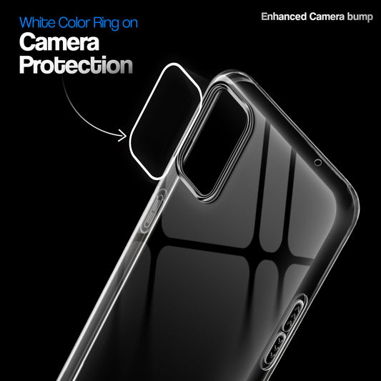 Crystal Clear Anti-Yellow Transparent Back Cover Case With Camera Ring Protection for Oneplus 8T