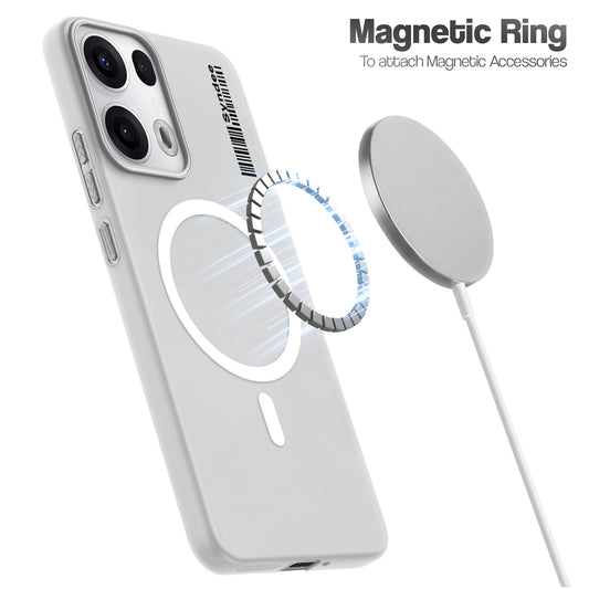 Frosted Sleek Matte Wireless Charging Support Back Cover Case for Oppo Reno 13 Pro 5G With Raised Camera Protection