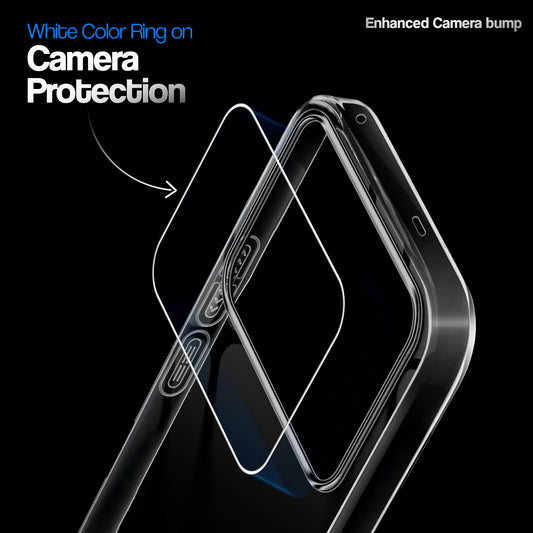 Crystal Clear Anti-Yellow Transparent Back Cover Case With Camera Ring Protection for Realme P4 5G