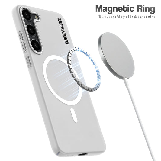 Frosted Sleek Matte Wireless Charging Support Back Cover Case For Samsung S23 5G With Raised Camera Protection