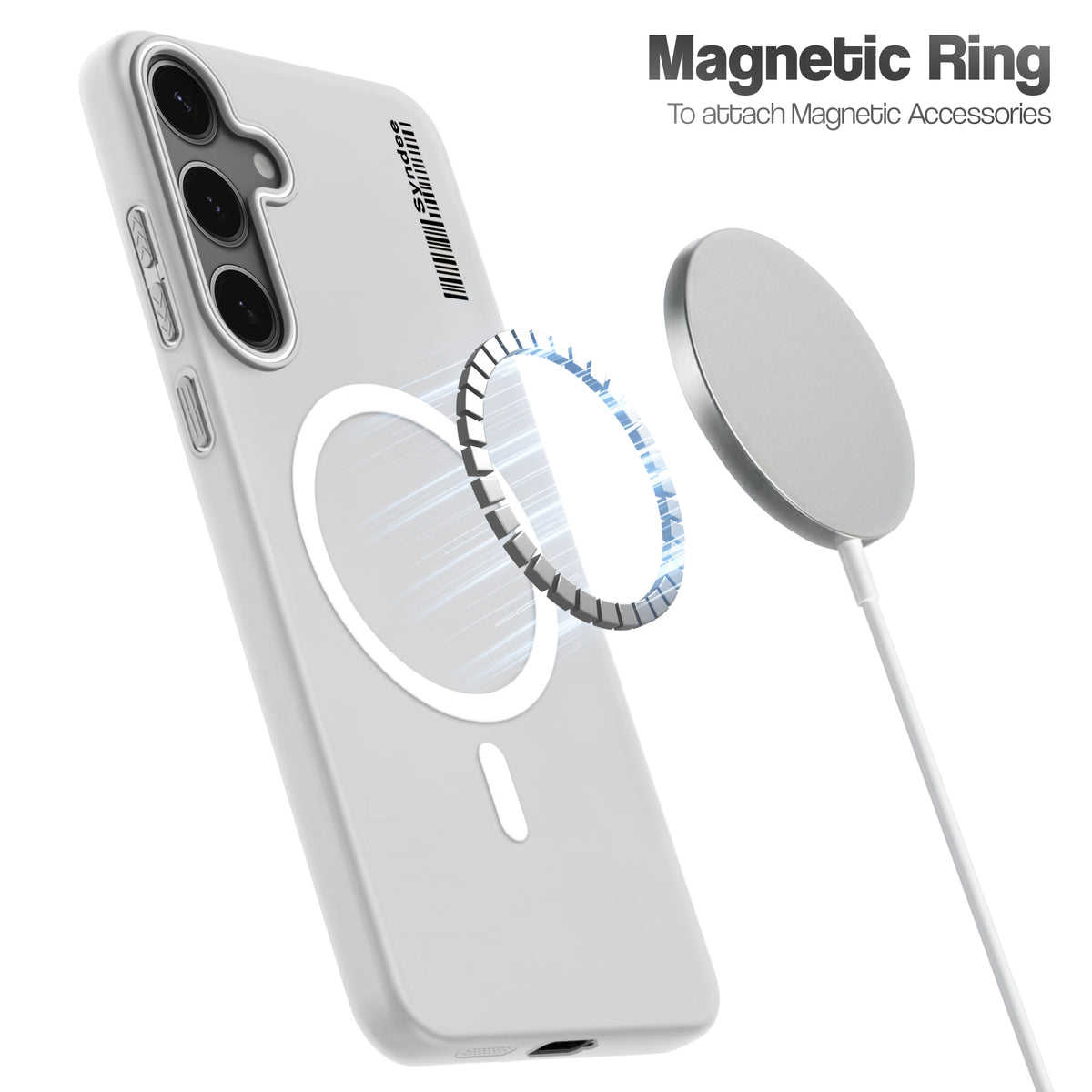 Frosted Sleek Matte Wireless Charging Support Back Cover Case For Samsung S24 5G With Raised Camera Protection