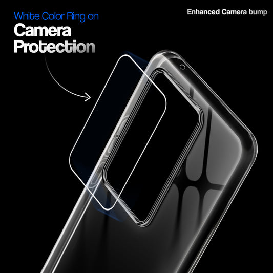 Crystal Clear Anti-Yellow Transparent Back Cover Case With Camera Ring Protection for Vivo V29 5G