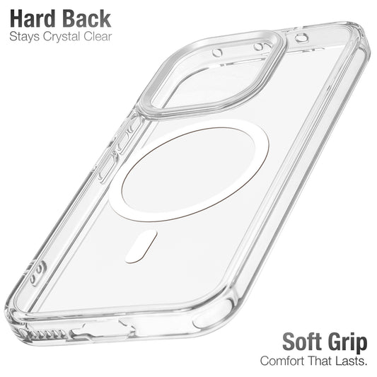 Shockproof Transparent Silicone Back Cover Compatible with Magnetic Accessories for Vivo V70 5G with Camera Ring Protection