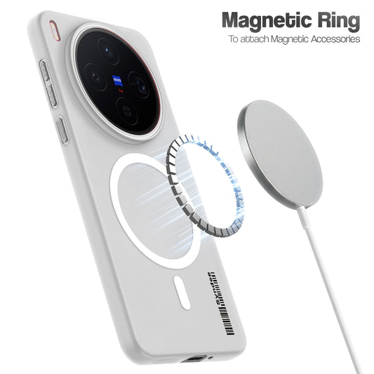 Frosted Sleek Matte Wireless Charging Support Back Cover Case for Vivo X300 5G With Raised Camera Protection