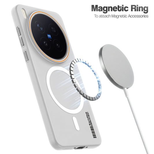 Colourful Frosted Matte Wireless Charging Support Back Cover Case for Vivo X300 Pro 5G With Raised Camera Protection