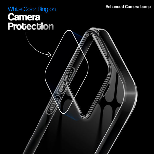 Crystal Clear Anti-Yellow Transparent Back Cover Case With Camera Ring Protection for Xiaomi 15 5G
