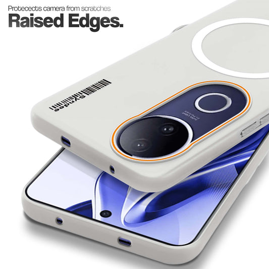Colourful Frosted Matte With Raised Camera Protection Back Cover Case For Vivo V50e 5G