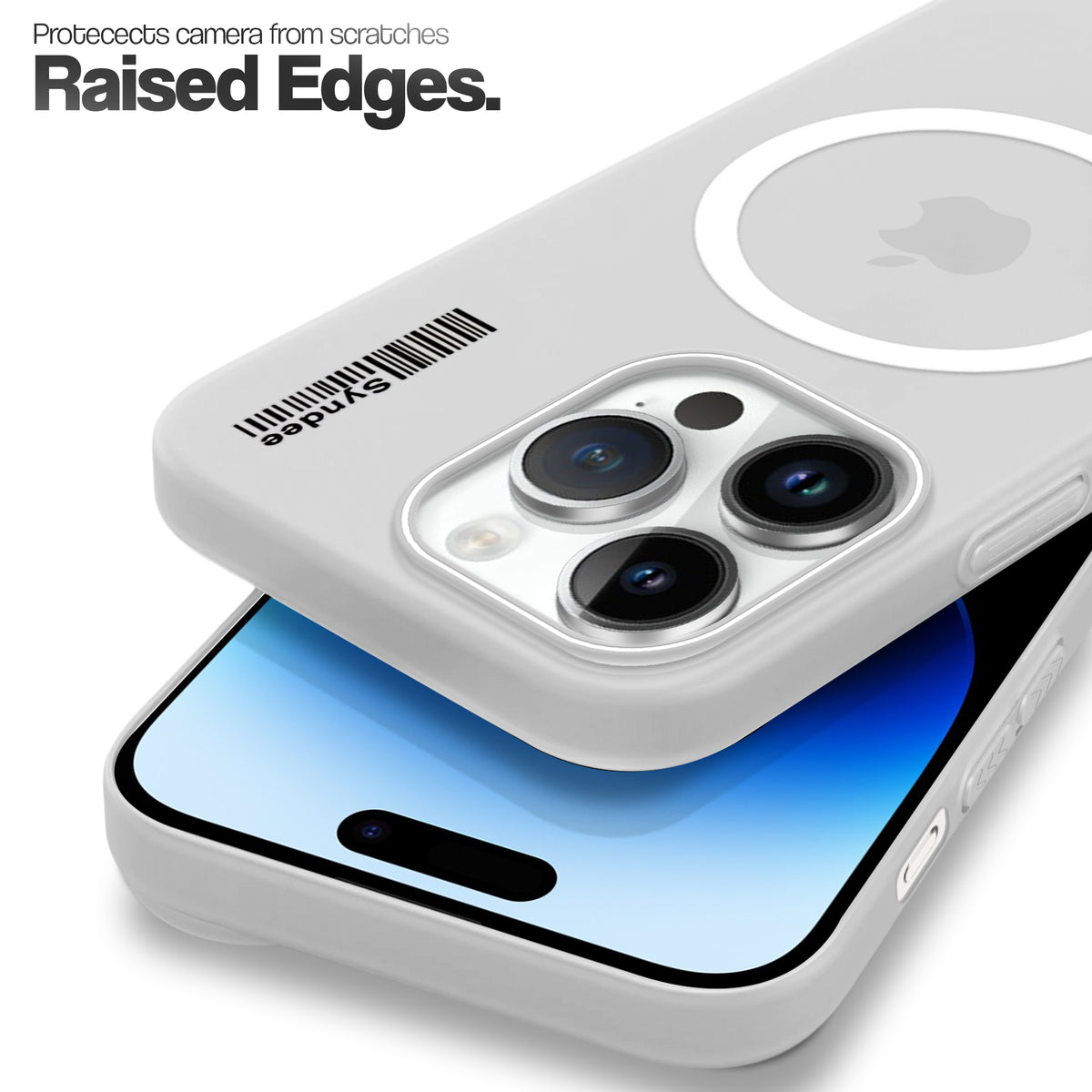 Frosted Sleek Matte Wireless Charging Support Back Cover Case For Apple iPhone 14 Pro With Raised Camera Protection