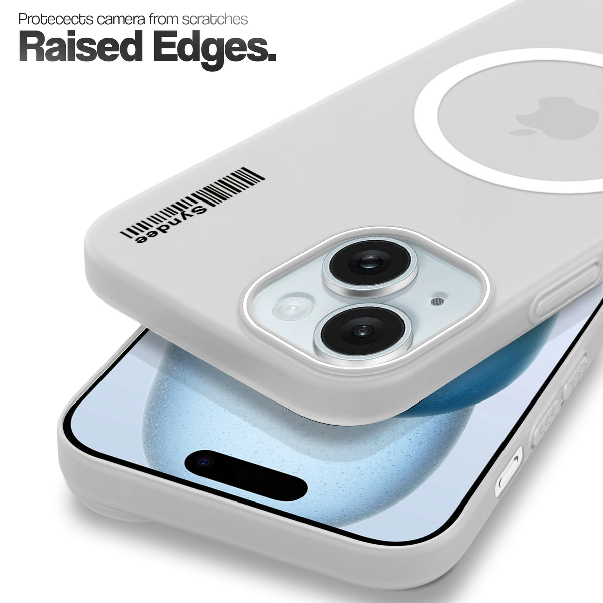 Frosted Sleek Matte Wireless Charging Support Back Cover Case For Apple iPhone 15 Plus With Raised Camera Protection