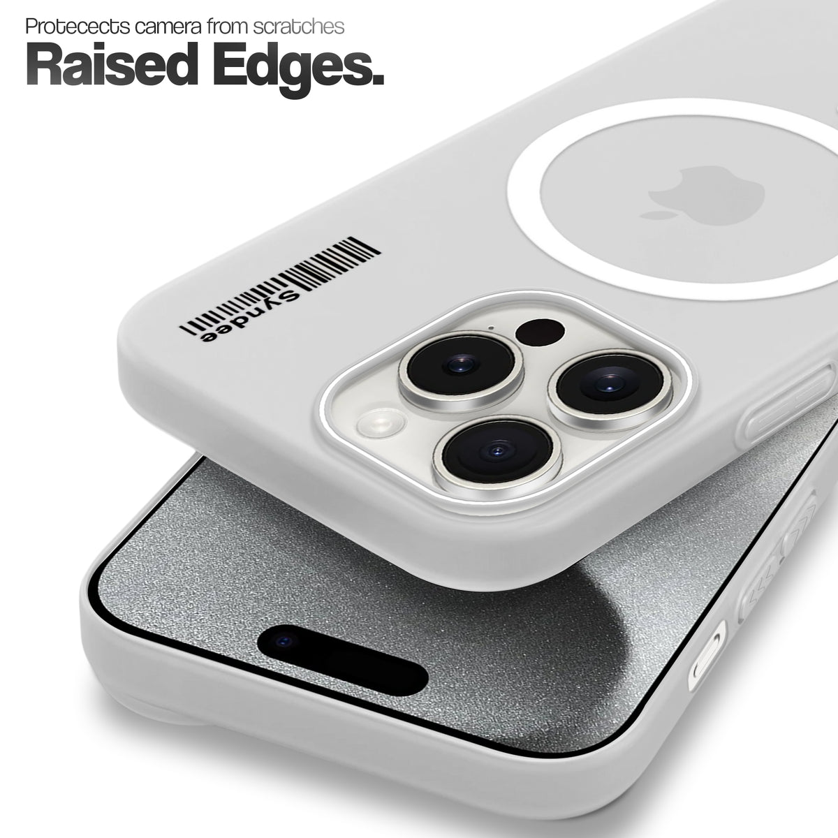Frosted Sleek Matte Wireless Charging Support Back Cover Case For Apple iPhone 15 Pro Max With Raised Camera Protection