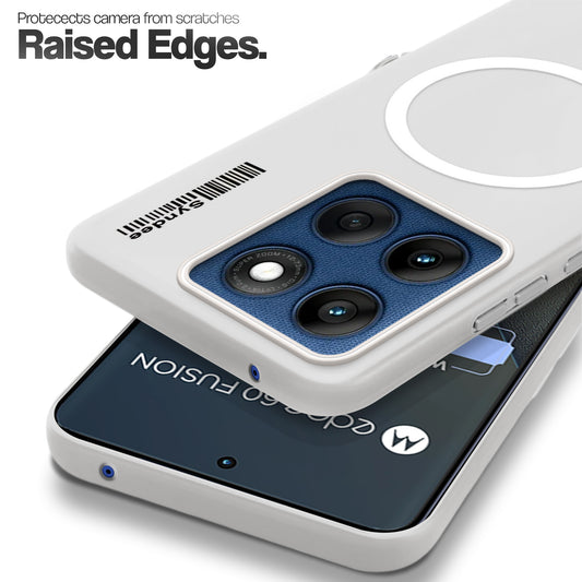 Frosted Sleek Matte With Raised Camera Protection Back Cover Case For Motorola Moto Edge 60 5G