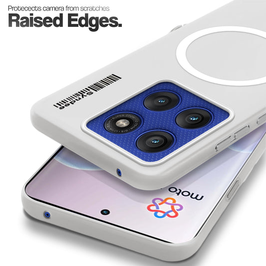 Frosted Sleek Matte Wireless Charging Support Back Cover Case for Motorola Moto Edge 60 Pro 5G With Raised Camera Protection