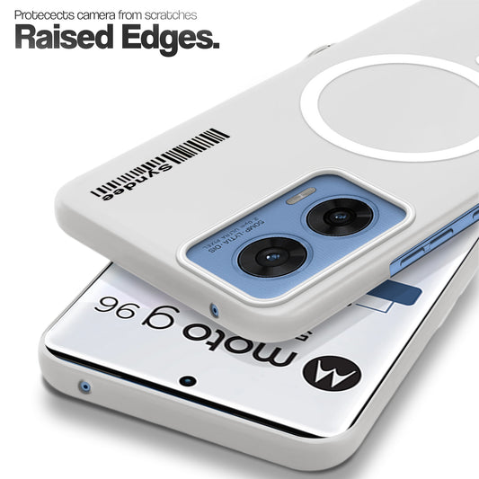 Frosted Sleek Matte With Raised Camera Protection Back Cover Case For Motorola Moto G96 5G
