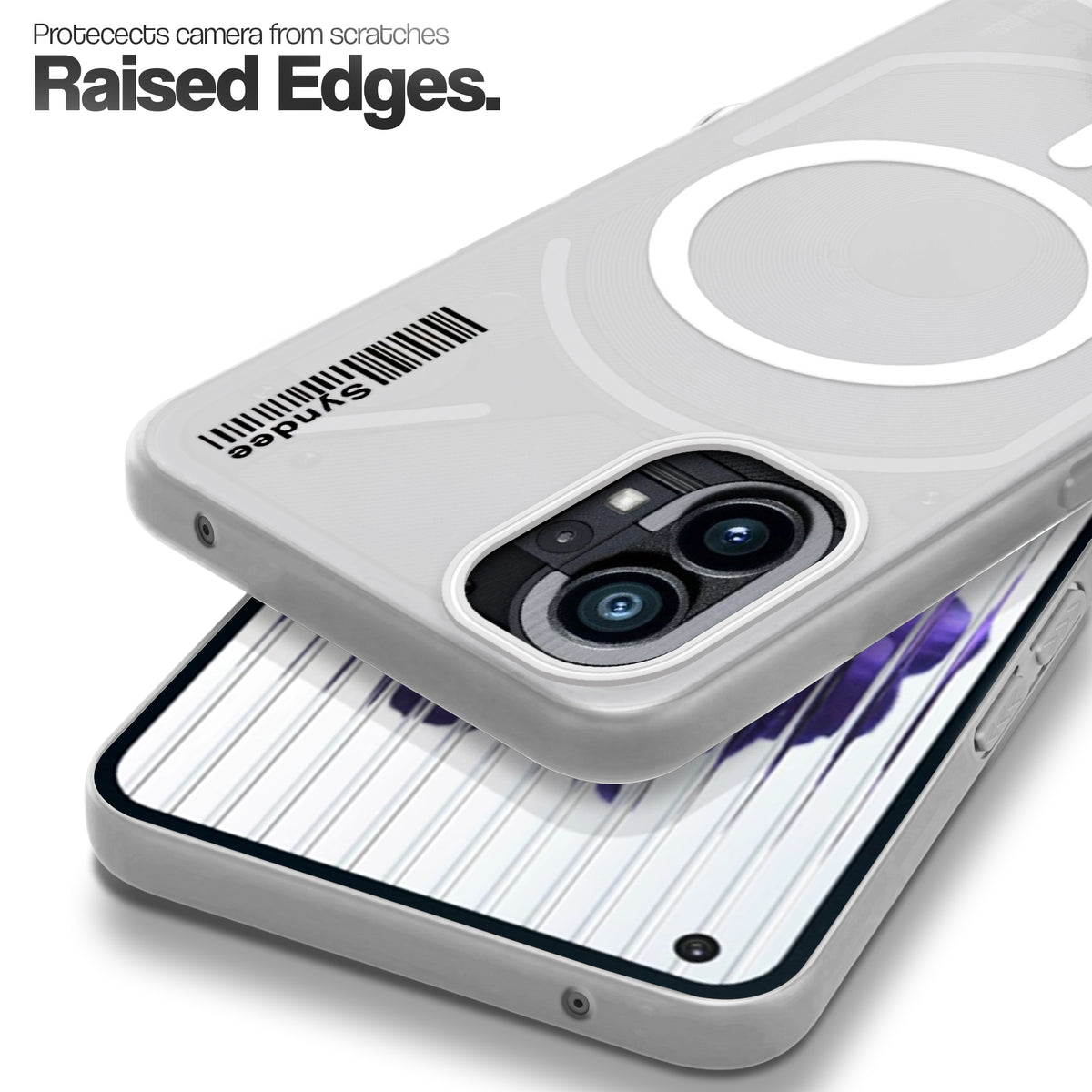 Frosted Sleek Matte Wireless Charging Support Back Cover Case for Nothing Phone 1 With Raised Camera Protection