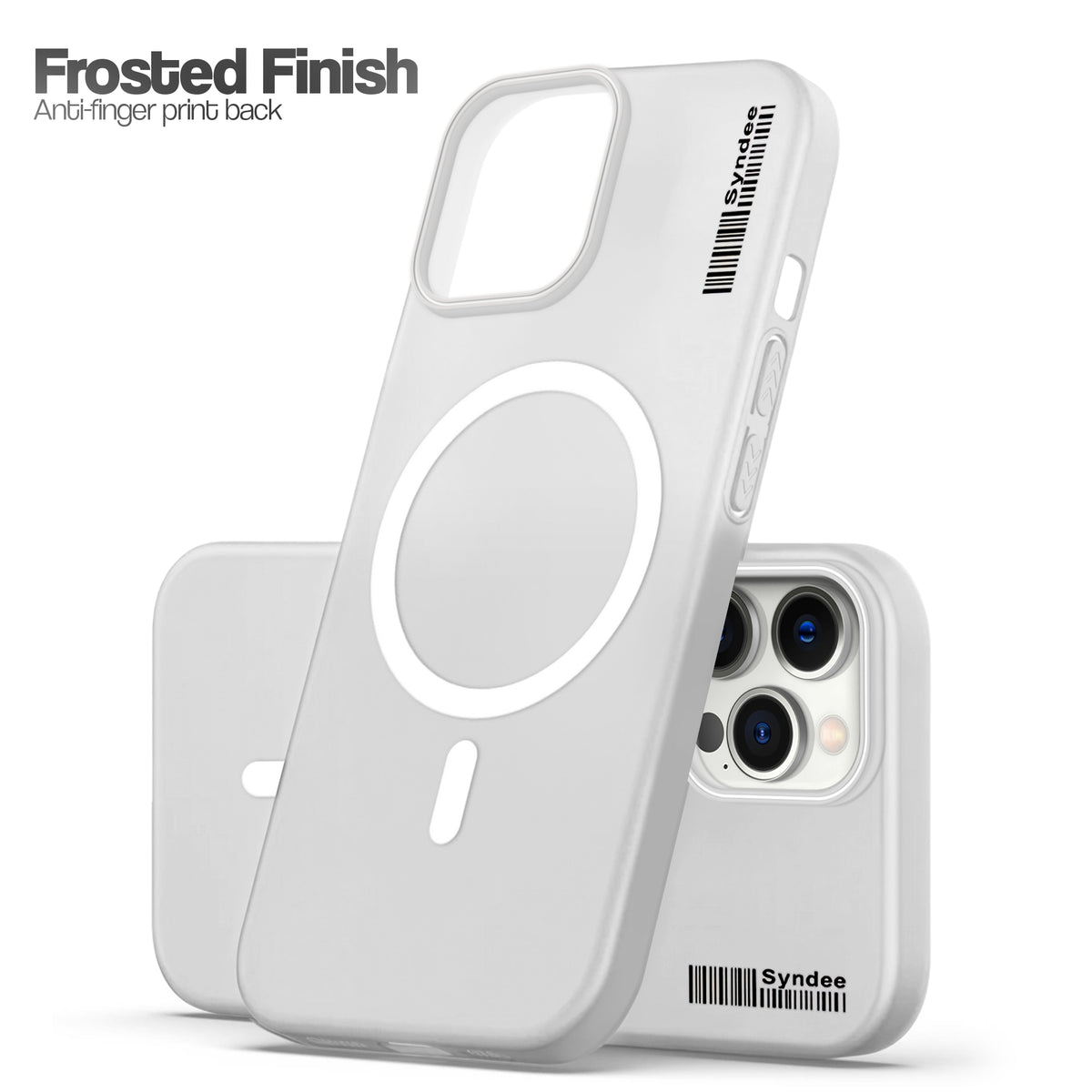 Frosted Sleek Matte Wireless Charging Support Back Cover Case For Apple iPhone 12 Pro Max With Raised Camera Protection