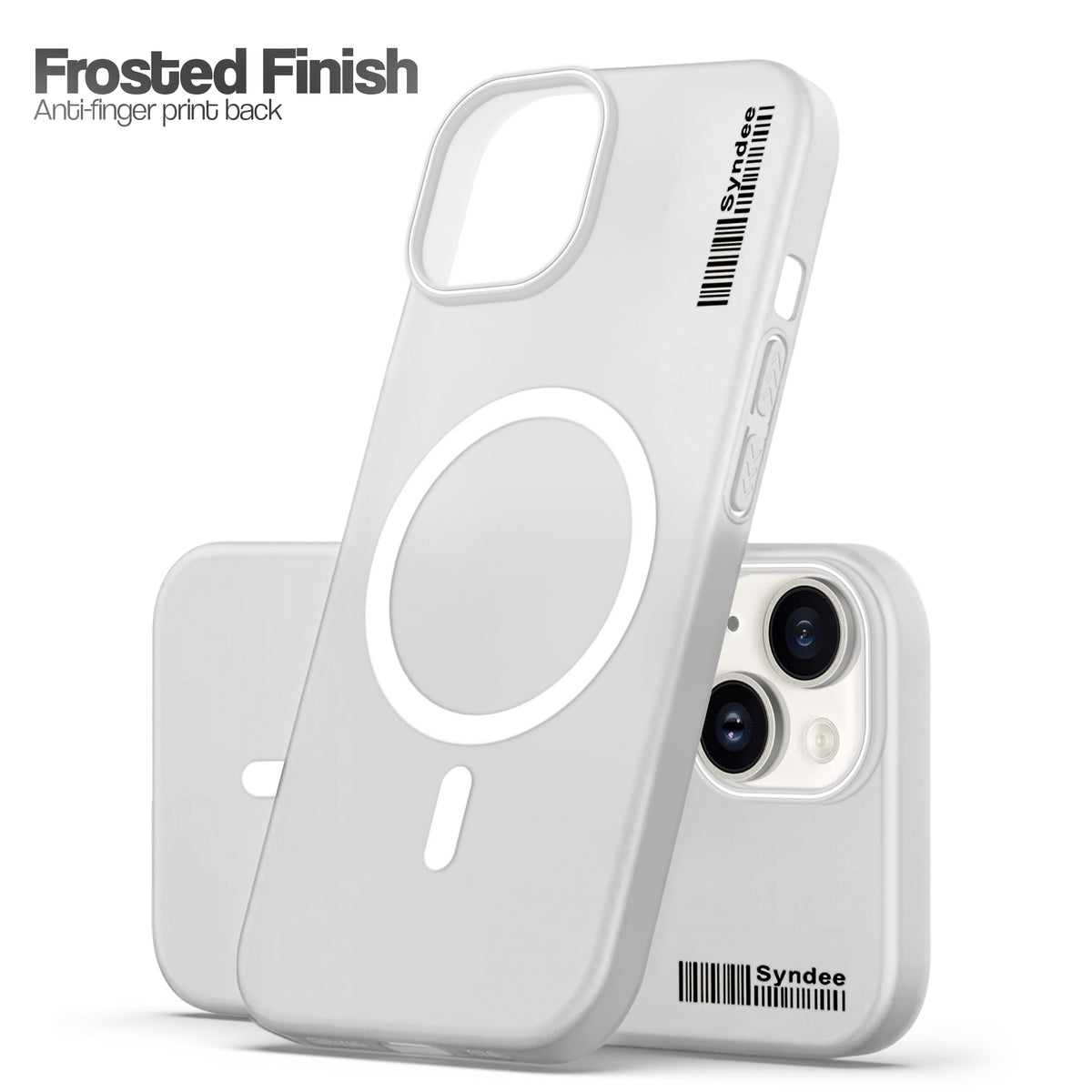 Frosted Sleek Matte Wireless Charging Support Back Cover Case For Apple iPhone 14 Plus With Raised Camera Protection