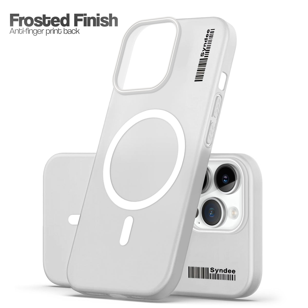 Frosted Sleek Matte Wireless Charging Support Back Cover Case For Apple iPhone 14 Pro With Raised Camera Protection