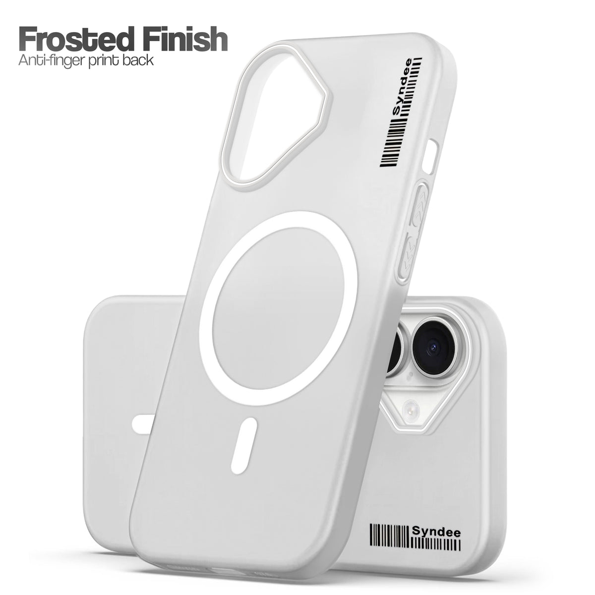 Frosted Sleek Matte Wireless Charging Support Back Cover Case For Apple iPhone 16 Plus With Raised Camera Protection