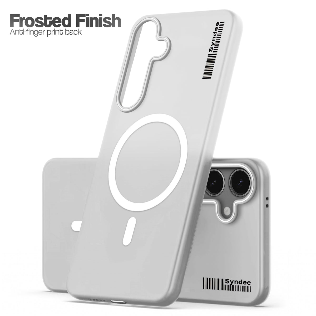 Frosted Sleek Matte Wireless Charging Support Back Cover Case For Samsung S24 5G With Raised Camera Protection
