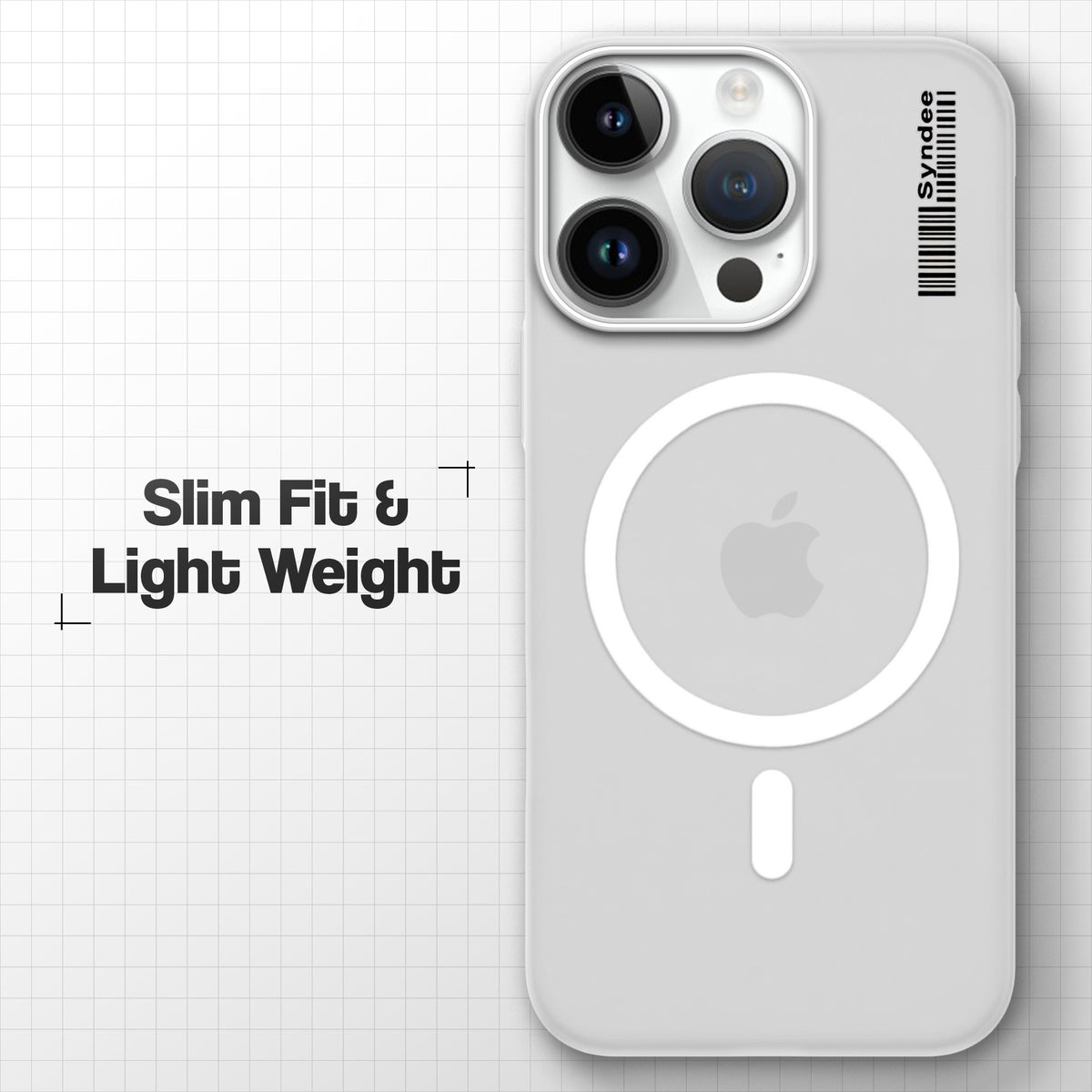 Frosted Sleek Matte Wireless Charging Support Back Cover Case For Apple iPhone 14 Pro With Raised Camera Protection