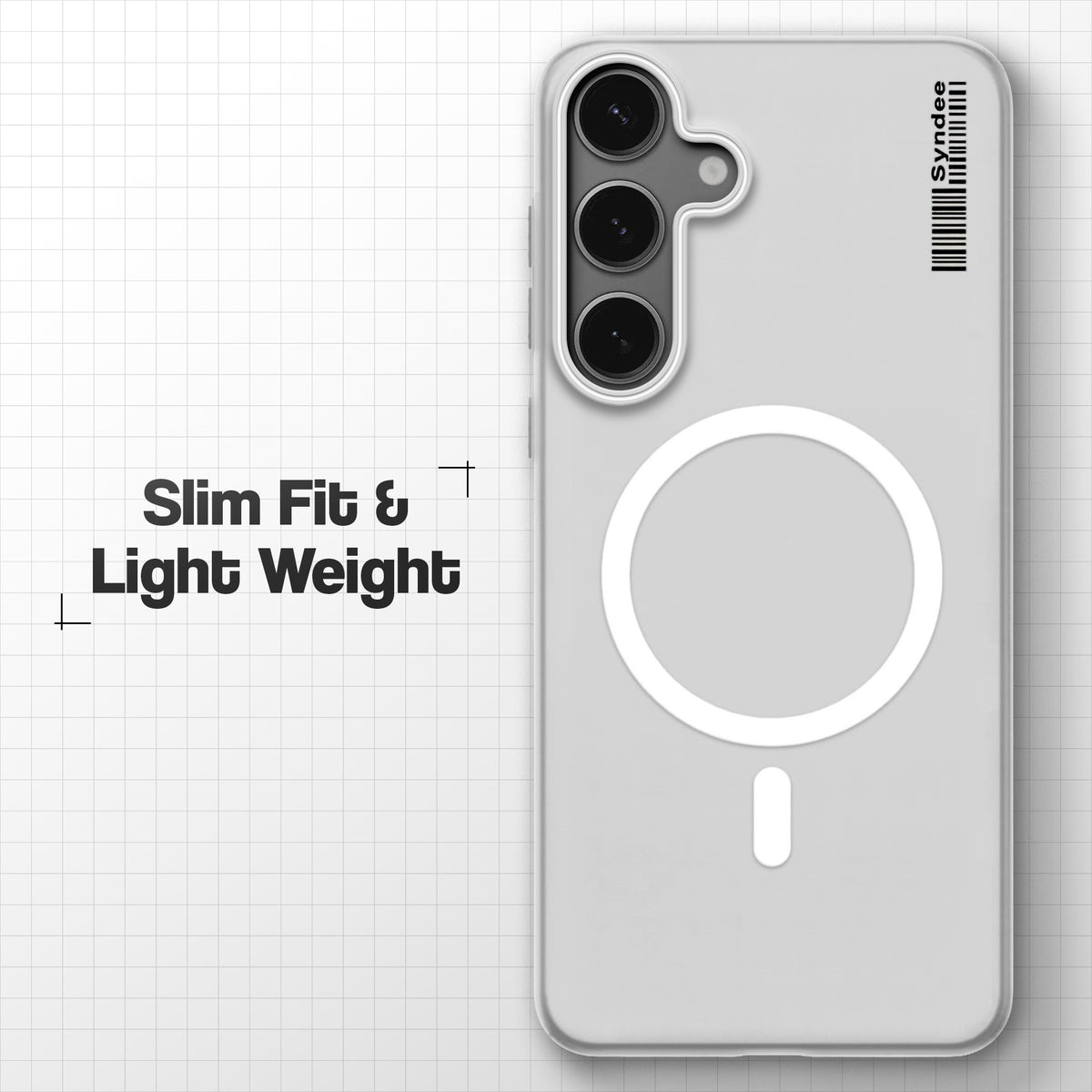 Frosted Sleek Matte Wireless Charging Support Back Cover Case For Samsung S24 5G With Raised Camera Protection