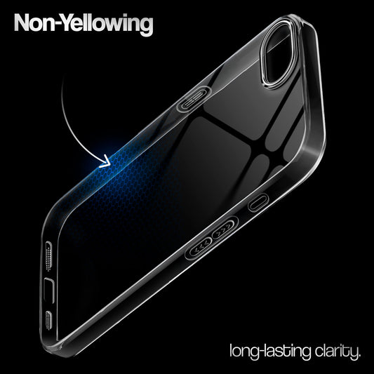 Crystal Clear Colorful Camera Ring Back Case for Apple iPhone 16e